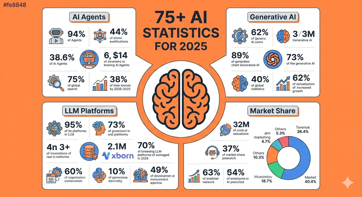 75+ AI Statistics for 2025