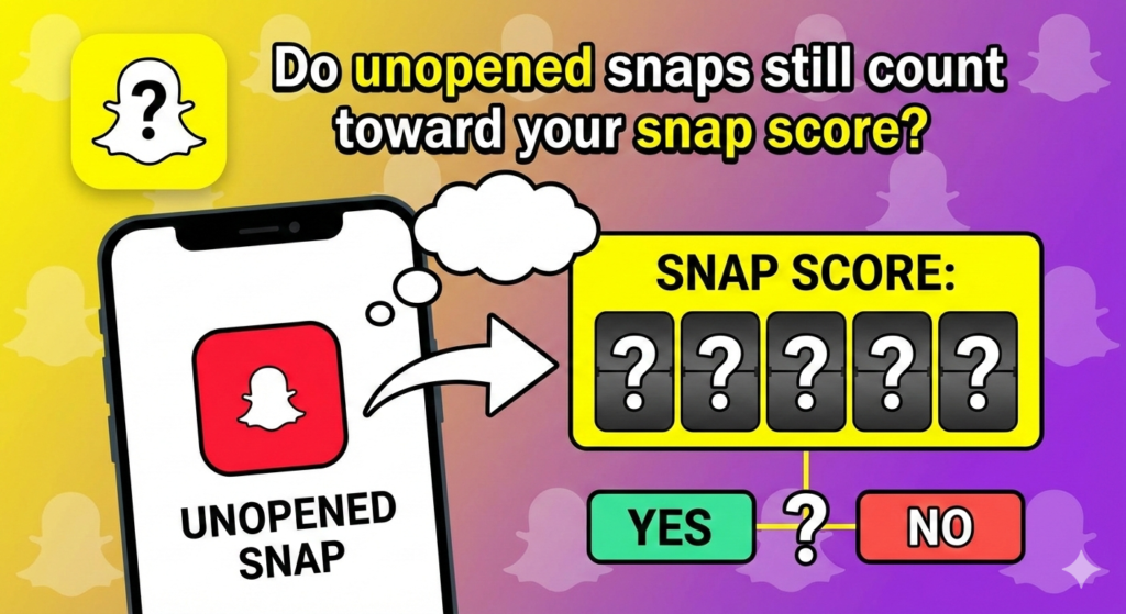 Do unopened snaps still count toward your snap score?